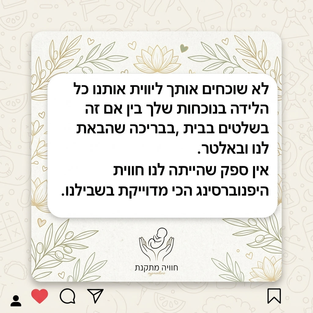 קורס הכנה ללידה בשיטת היפנוברת׳ינג